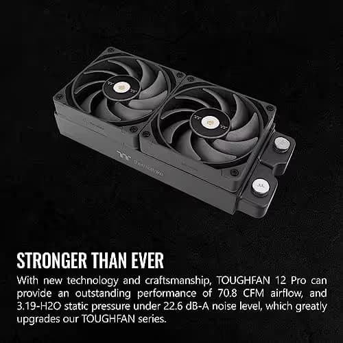 Thermaltake TOUGHFAN 14 Pro 140mm Black PWM 2-Pack image