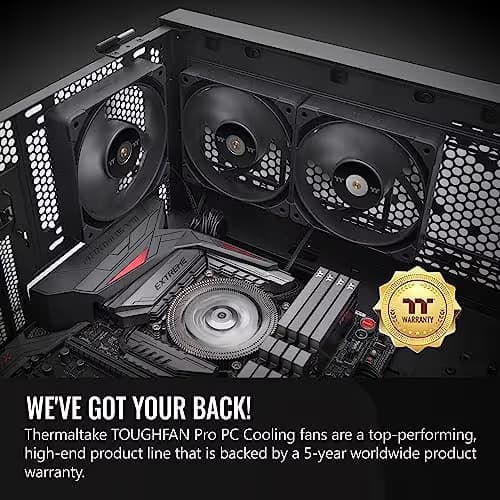 Thermaltake TOUGHFAN 14 Pro 140mm Black PWM 2-Pack image