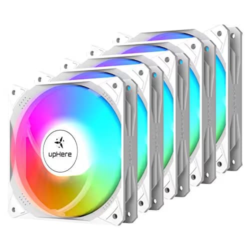 upHere NT1207 120mm White PWM ARGB 5-Pack main image