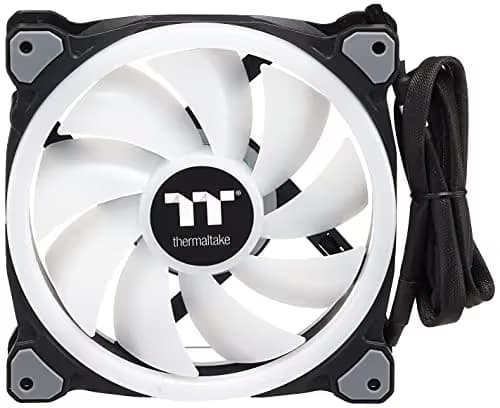 Thermaltake Riing Trio 14 RGB TT Premium Edition 140mm RGB PWM 60.68 CFM Black 3-Pack image