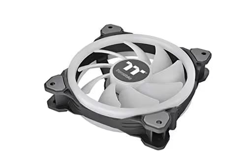 Thermaltake Riing Trio 14 RGB TT Premium Edition 140mm RGB PWM 60.68 CFM Black 3-Pack image