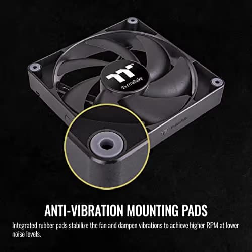 Thermaltake CT140 140mm Black PWM 77.37 CFM 2-Pack image