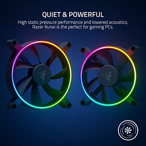 Razer Kunai Chroma 140mm Black PWM RGB 3-Pack image