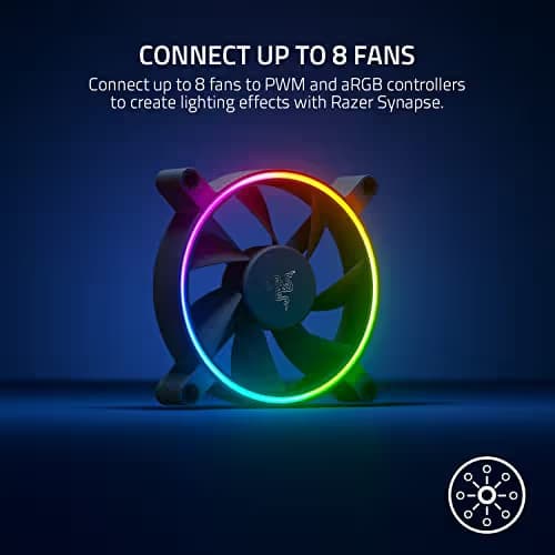 Razer Kunai Chroma 140mm Black PWM RGB 3-Pack image