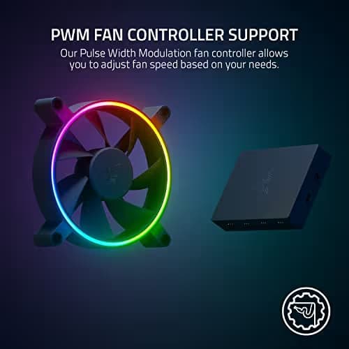 Razer Kunai Chroma 140mm Black PWM RGB 3-Pack image