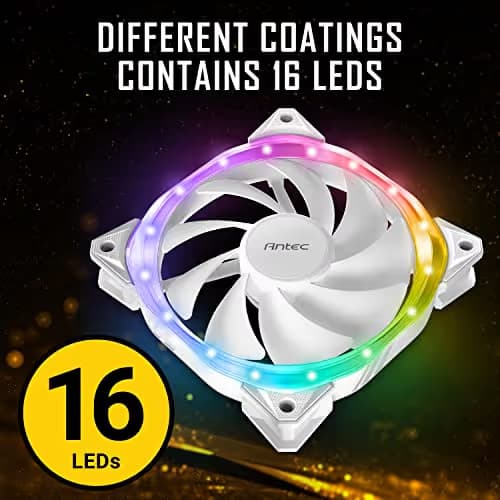Antec Fusion 120 120mm Black ARGB PWM 3-Pack image