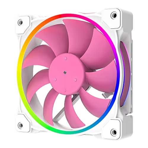 ID-COOLING ZF 120mm Pink / White Addressable RGB PWM 55.2 CFM 1-Pack image