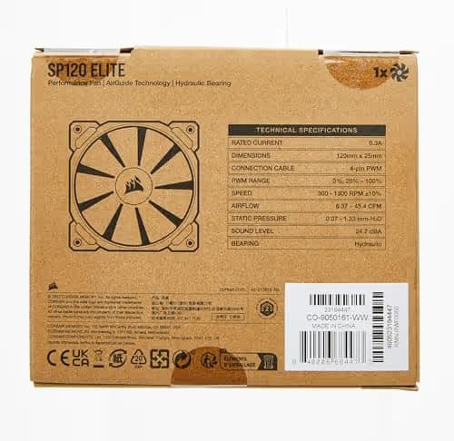 Corsair SP120 ELITE 120mm Black PWM image