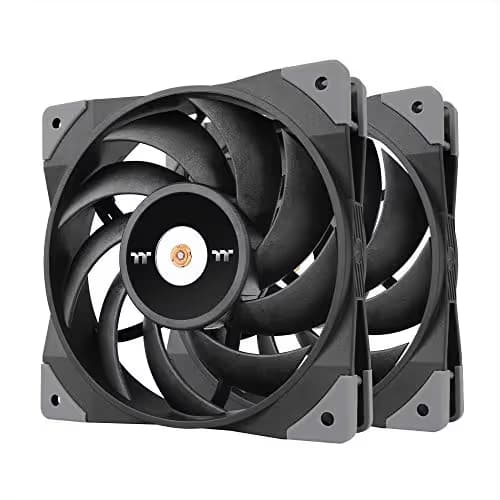 Thermaltake TOUGHFAN 140mm Black 119.1 CFM PWM 2-Pack image