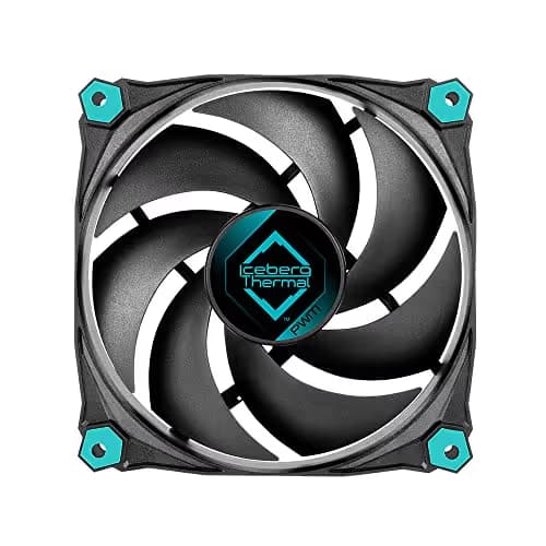 Iceberg Thermal IceGALE Silent 120mm Black / Blue Silent PWM 55 CFM 3-Pack image