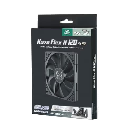 Scythe Kaze Flex II Slim 120mm Black PWM 48 CFM image