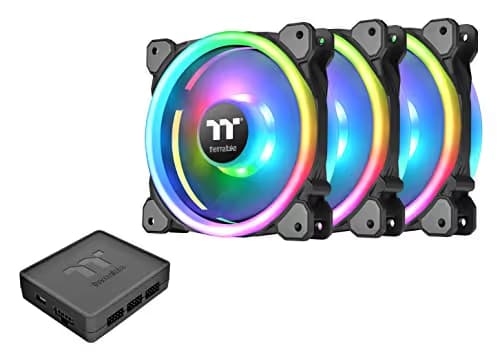 Thermaltake Riing Trio 12 TT Premium Edition 120mm Black RGB PWM 3-Pack image