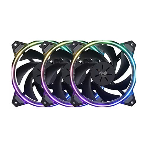 In Win Sirius Loop ASL 120mm Black Addressable RGB PWM 50 CFM 3-Pack image