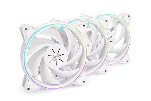 In Win Sirius Pure ASP120 120mm White Addressable RGB PWM 50 CFM 3-Pack image