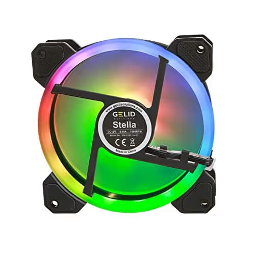 Gelid Solutions Stella 120mm Black 70 CFM PWM Addressable RGB 1-Pack image