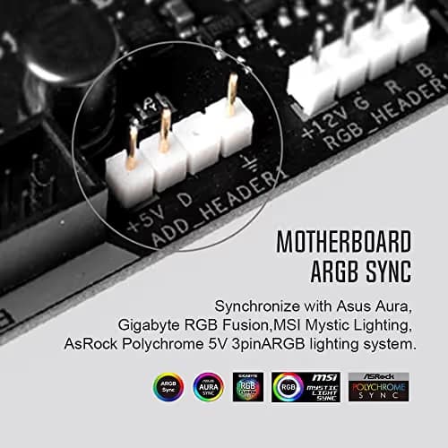 ID-COOLING TF-12025-ARGB-TRIO 120mm Black / White PWM ARGB 3-Pack image