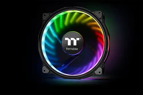 Thermaltake Riing Plus TT Premium Edition 200mm Black Addressable RGB PWM 117.96 CFM 1-Pack image