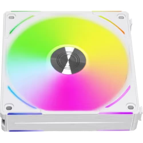 Lian Li UNI FAN AL120 V2 120mm White PWM Addressable RGB 77.3 CFM image