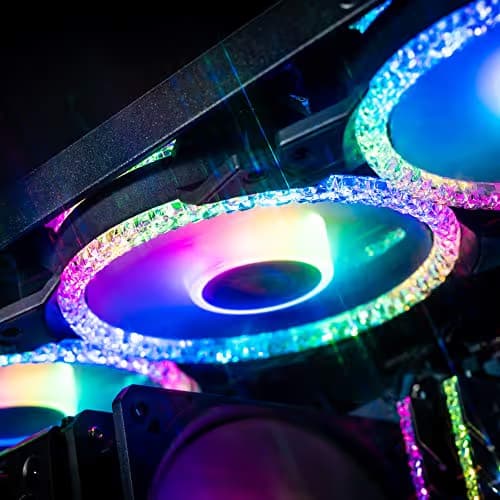 Cooler Master MasterFan MF Prismatic 120mm Black / White Addressable RGB PWM 55 CFM 3-Pack image