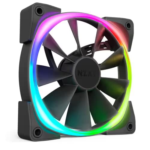 NZXT Aer RGB 140mm Black PWM Addressable RGB 71.6 CFM 3-Pack image