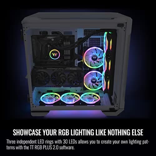 Thermaltake SWAFAN 12 120mm RGB 54.85 CFM Black 3-Pack image
