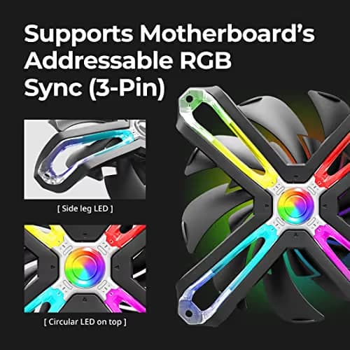 Zalman SF120 120mm Silver / Black PWM Addressable RGB image