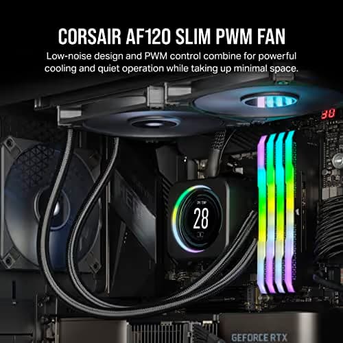 Corsair AF120 SLIM 120mm Black PWM 56.3 CFM image