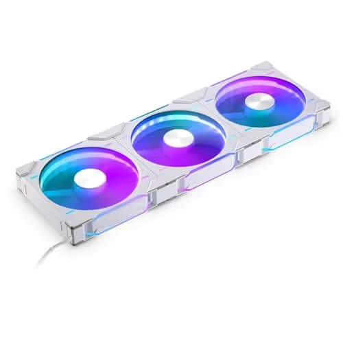 Phanteks PH-F140D30R 140mm White 71.76 CFM Addressable RGB PWM 3-Pack image