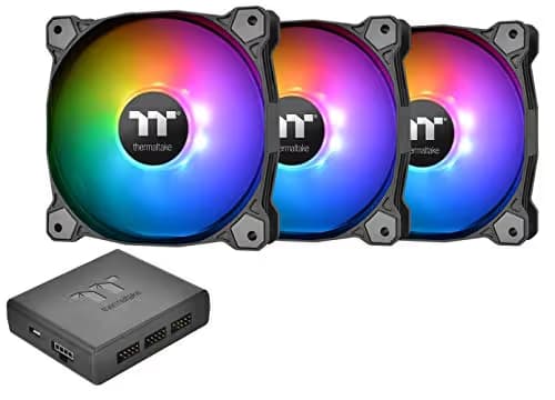 Thermaltake Pure Plus 120mm Black PWM RGB TT Premium Edition 3-Pack main image