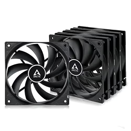 ARCTIC F12 120mm Black 53 CFM 5-Pack main image