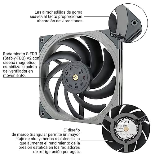 Thermalright TL-B14 140mm Gray PWM image