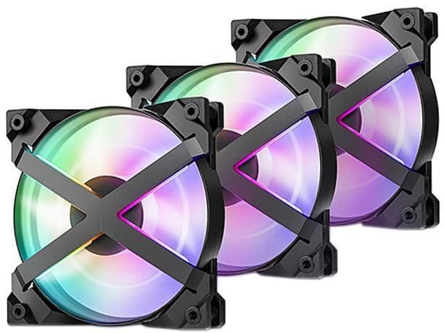 Deepcool MF GT 120mm Black Addressable RGB PWM 60.6 CFM 3-Pack main image