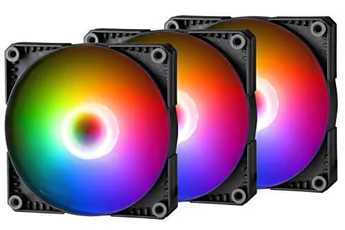 Phanteks PH-F120SK 120mm Black / White PWM Addressable RGB 3-Pack main image