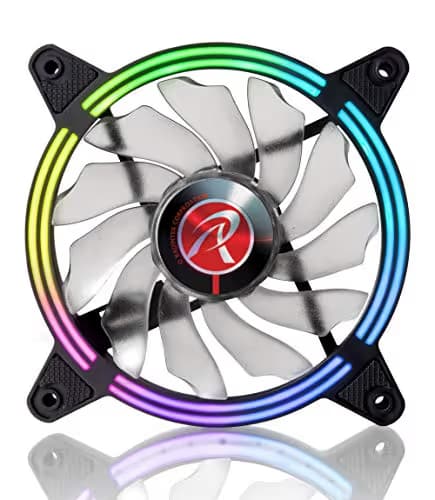 RAIJINTEK IRIS 120mm White / Black Addressable RGB PWM 35.8 CFM 3-Pack image