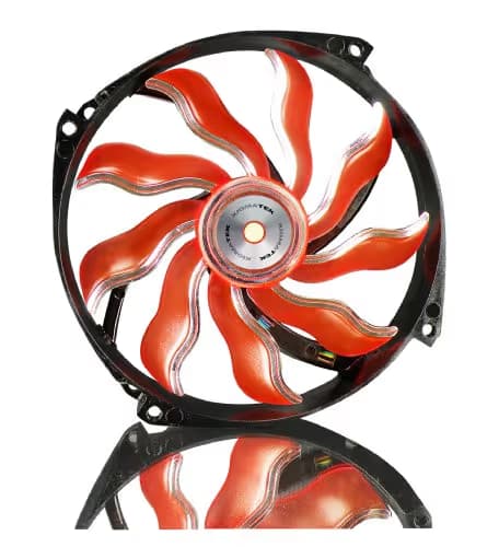 Xigmatek XAF 140mm Orange 90.3 CFM White LED image