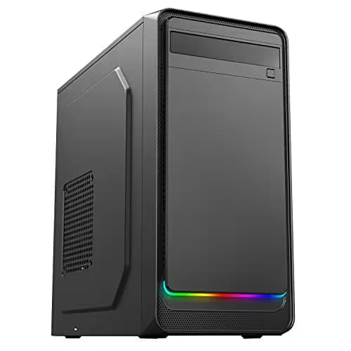 CiT Home MicroATX Mid Tower Black RGB main image