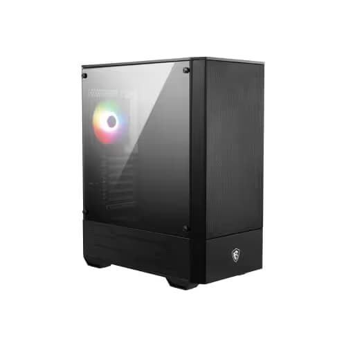 MSI MAG FORGE 111R ATX Mid Tower Black with Tempered Glass Side Panel and USB 3.2 Gen 1 Type-A Front Panel image