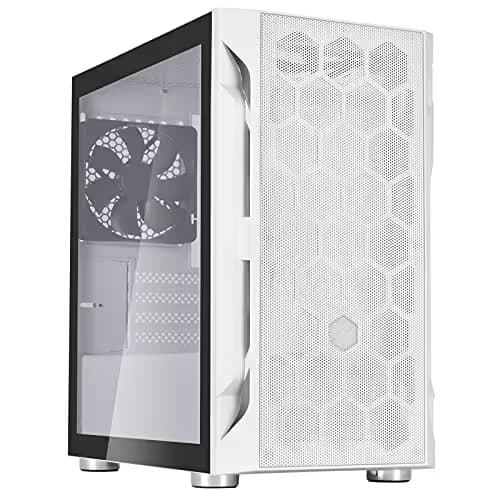 Silverstone FARA H1M MicroATX Mini Tower White Tempered Glass Side Panel image