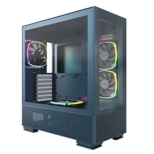 Montech SKY TWO ATX Mid Tower Blue with Tempered Glass Side Panel and USB 3.2 Gen 2 Type-C, USB 3.2 Gen 1 Type-A Front Panel main image