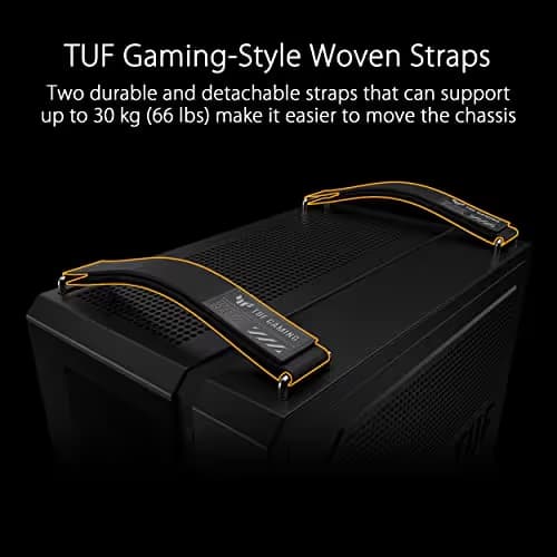 Asus TUF Gaming GT502 ATX Mid Tower Black with Tempered Glass Side Panel and USB 3.2 Gen 2 Type-C, USB 3.2 Gen 1 Type-A image