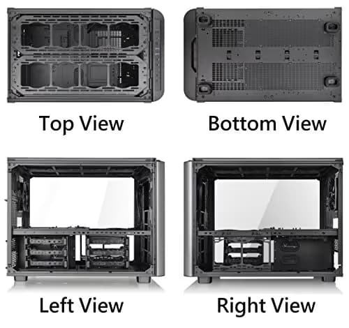 Thermaltake Level 20 XT ATX Desktop Black / Silver Tempered Glass Side Panel, USB 3.2 Gen 2 Type-C, USB 3.2 Gen 1 Type-A, USB 2.0 Type-A image