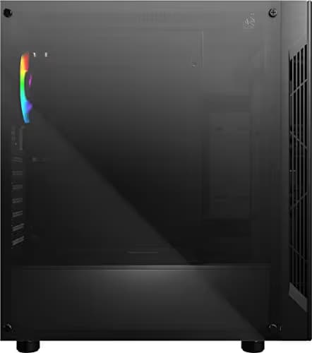 MSI MAG VAMPIRIC 010 ATX Mid Tower Black with Tempered Glass Side Panel and USB 3.2 Gen 1 Type-A, USB 2.0 Type-A image