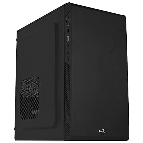 Aerocool CS-106 Micro ATX Mini Tower Black with USB 3.2 Gen 1 Type-A and USB 2.0 Type-A main image