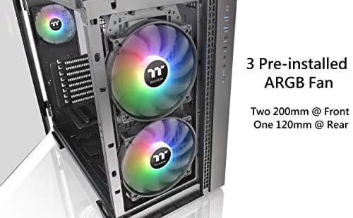Thermaltake View 51 ARGB Edition ATX Full Tower Black Tempered Glass Side Panel, USB 3.2 Gen 2 Type-C, USB 3.2 Gen 1 Type-A, USB 2.0 Type-A image