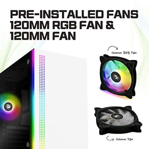 Zalman S5 ATX Mid Tower White / Black Tempered Glass image