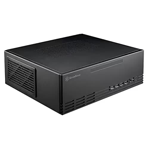 Silverstone MILO 11 Micro ATX Desktop Black / Silver with USB 3.2 Gen 1 Type-A and USB 2.0 Type-A image