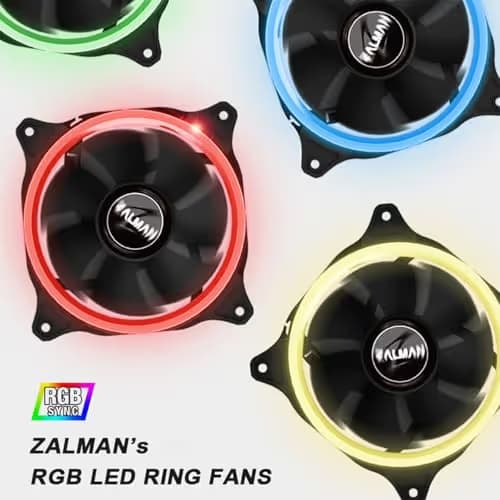 Zalman Z7 NEO ATX Mid Tower Black Tempered Glass Side Panel, USB 3.2 Gen 1 Type-A, USB 2.0 Type-A image