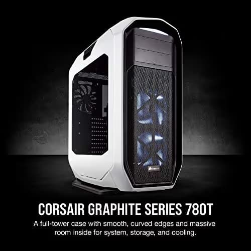 Corsair Graphite Series 780T ATX Full Tower Black / White with Acrylic Side Panel and USB 3.2 Gen 1 Type-A, USB 2.0 Type-A image