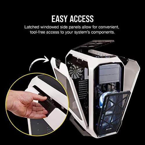 Corsair Graphite Series 780T ATX Full Tower Black / White with Acrylic Side Panel and USB 3.2 Gen 1 Type-A, USB 2.0 Type-A image