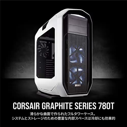 Corsair Graphite Series 780T ATX Full Tower Black / White with Acrylic Side Panel and USB 3.2 Gen 1 Type-A, USB 2.0 Type-A image